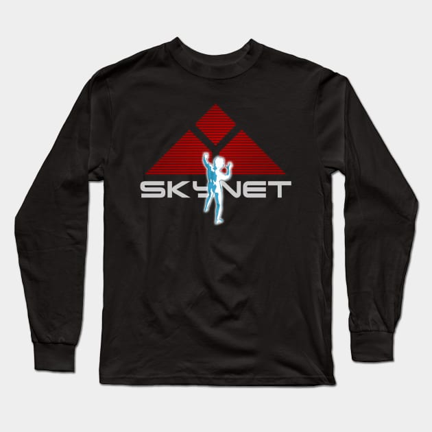 Rush - Starman Resisting Skynet! Long Sleeve T-Shirt by RetroZest